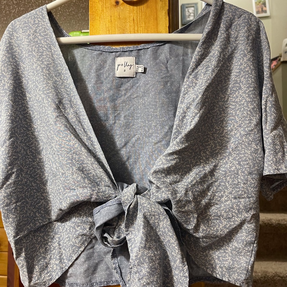 Polly sz 12 wrap shirt